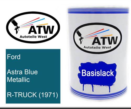 Ford, Astra Blue Metallic, R-TRUCK (1971): 500ml Lackdose, von ATW Autoteile West.